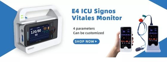 E4 قابل حمل NIBP Vitals مانیتور چند پارامتری بیمار برای بالین بیمارستان