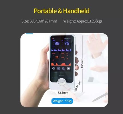 E4 قابل حمل NIBP Vitals مانیتور چند پارامتری بیمار برای بالین بیمارستان
