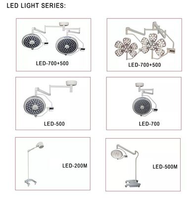 لامپ LED Surgical Flower Shape LED Operation Light Double Dome Shadowless Operating Light