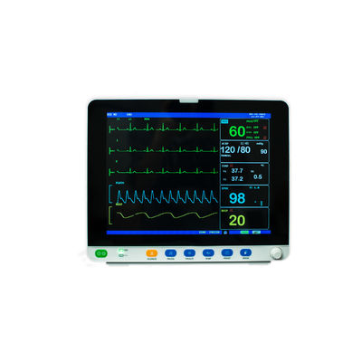 مانیتور علائم حیاتی بیمار 15 اینچ چند پارامتری ICU پزشکی کنار تخت Nibp SPO2 Ecg