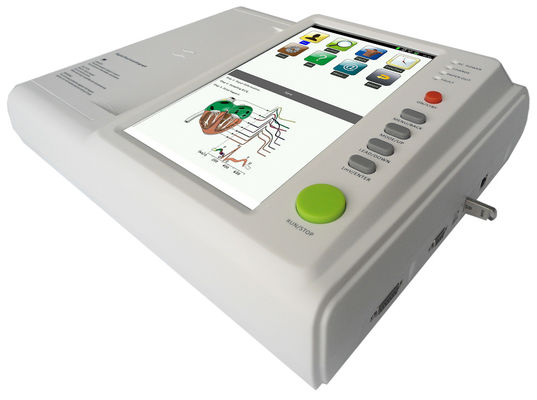 دستگاه الکتروکاردیوگراف دیجیتال 12 کانالی فلزی قابل حمل ECG CE ISO