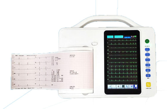 ۶ کانال دستگاه EKG الکتروکاردیوگراف صفحه لمسی
